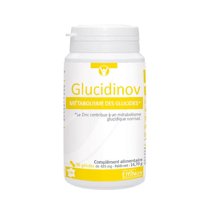 Glucidinov 30 capsules Maintaining blood sugar levels Effinov Nutrition