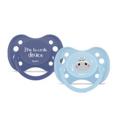 Dodie Animaux Protégés Anatomical pacifier From 6 months old x2