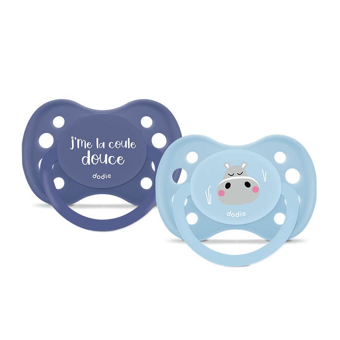 Dodie Animaux Protégés Anatomical pacifier From 6 months old x2