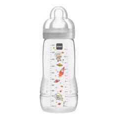 Mam Ultra Doux Flow X Plastic Nipple Feeding Bottle 2nd Age 6 Months Plus 330 ml
