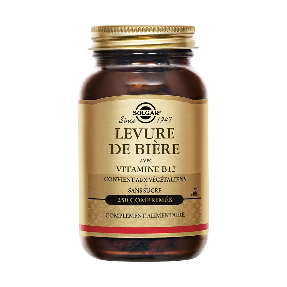 Solgar Brewers yeast Vitamine B12 Beauté Peau, Ongles 250 Comprimés