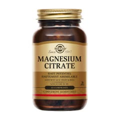 Solgar Magnesium citrate Fatigue Vitalité 60 Comprimés