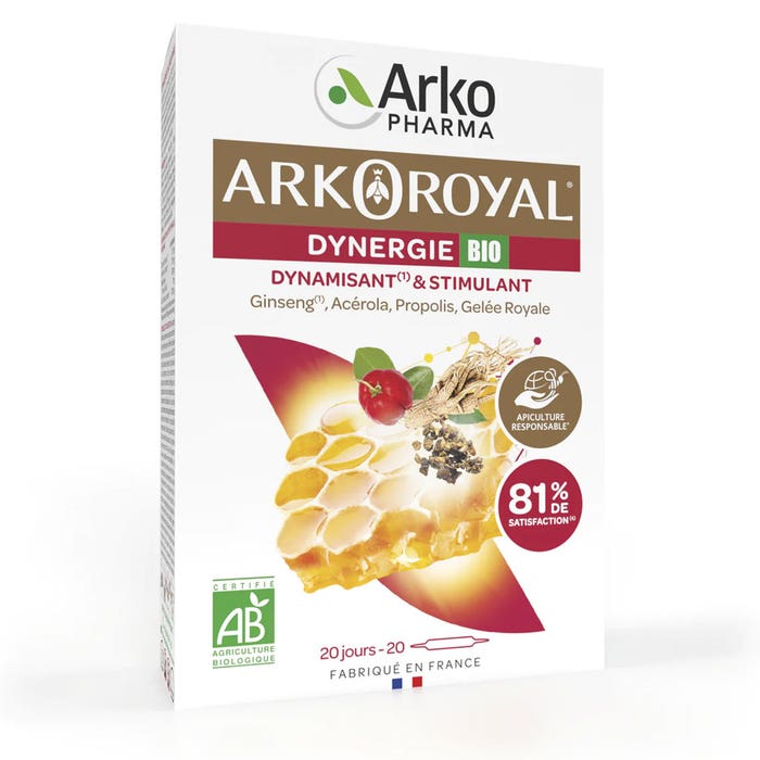 Arkopharma Arkoroyal Dynergie Bio Energising & Stimulating 20 ampoules
