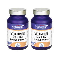 Nature Attitude Vitamins D3 + K2 2x60 capsules