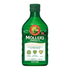 Moller'S Omega-3 Cod Liver Oil Liquid Flavour Free 250 ml