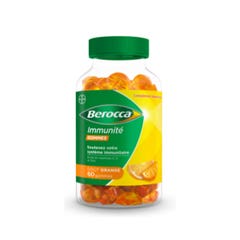Bayer Berocca Immunity Gums x60 Berocca Orange Flavour Bayer♦Immunity Gums Orange taste x60 erasers