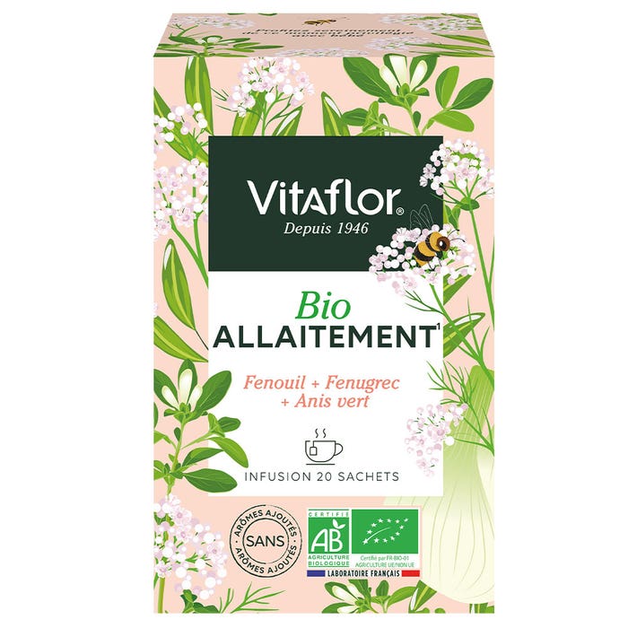Organic Milk Feeding Herbal Tea 20 Sachets Vitaflor
