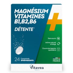 Vitavea Santé Magnesium + Vitamins B 24 Tablets Détente 24 Comprimes Effervescents