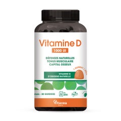 Vitavea Santé Vitamin D 1000 UI Défenses naturelles et capital osseux 30 gummies