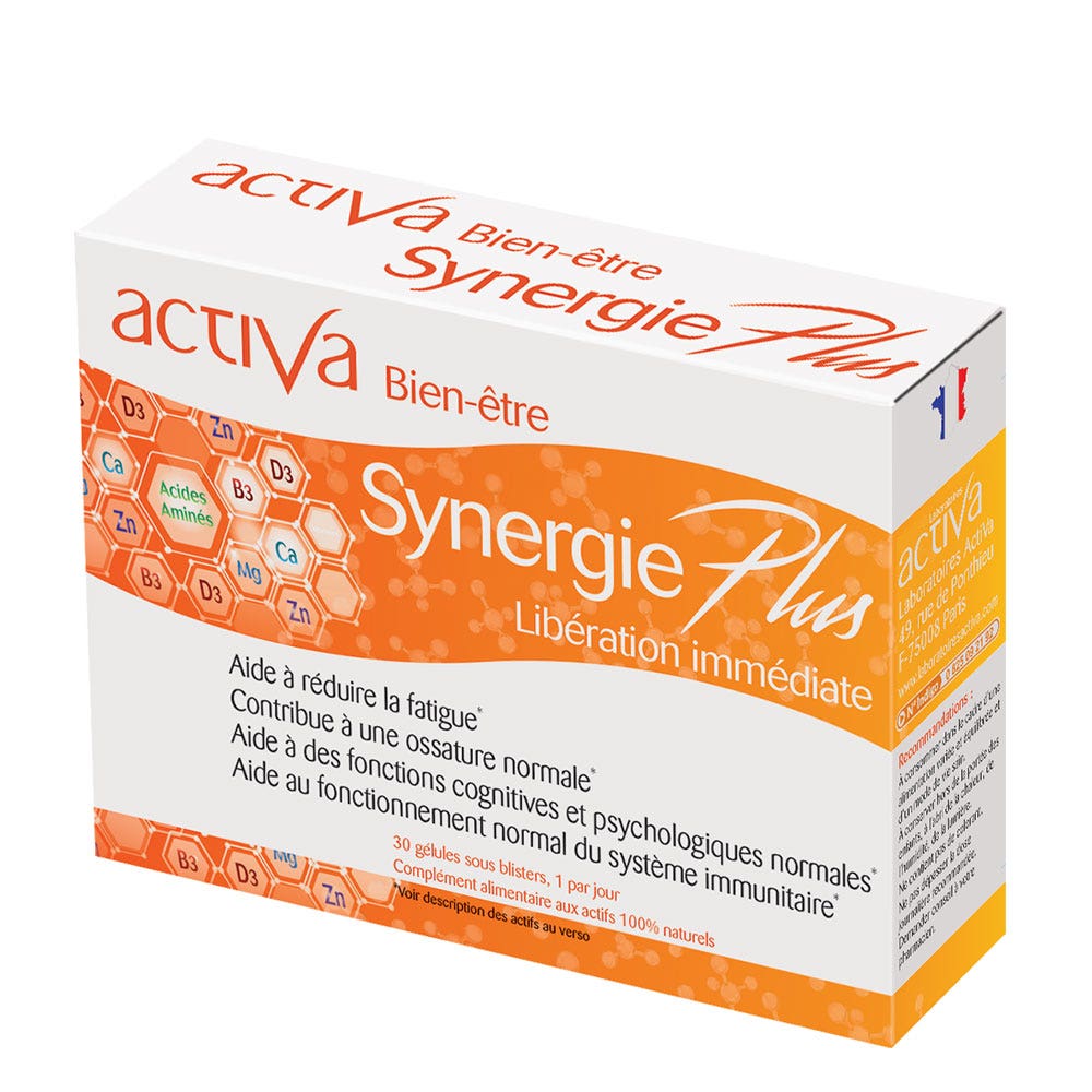 Activa Well-being Synergy Plus Libération immédiate 30 capsules