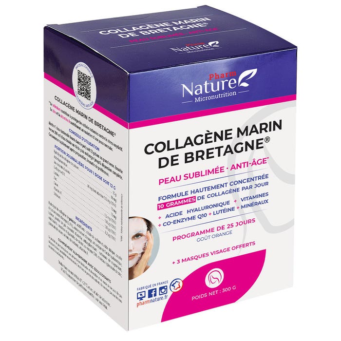 Marine Collagen from Brittany 300g Sublimated Skin, Anti-Ageing Nature Attitude