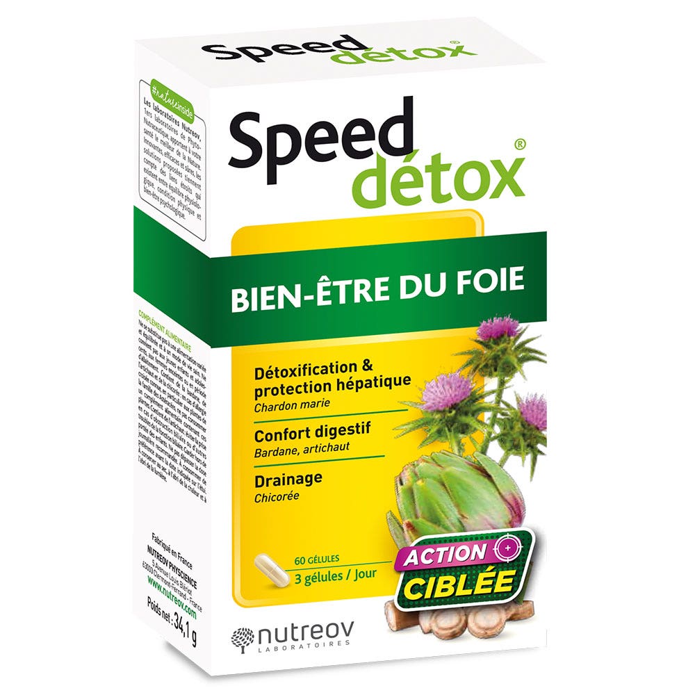 Nutreov Speed Detox Liver Wellness Targeted Action 60 capsules