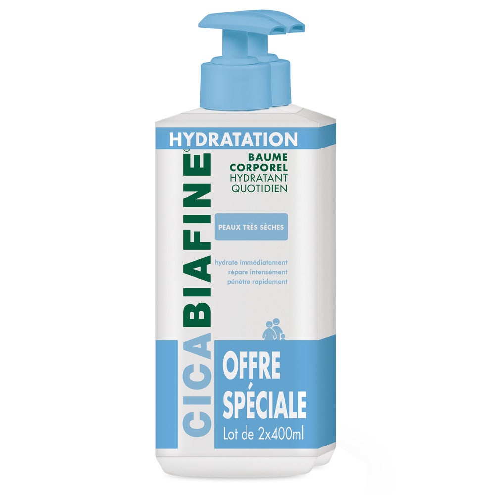Cicabiafine Anti-Drying Body Balm Peaux très sèches à irritées 2x400ml
