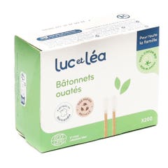 Luc Et Lea Adult Wadded Sticks 100% Bioes Cotton Papper Upper x200