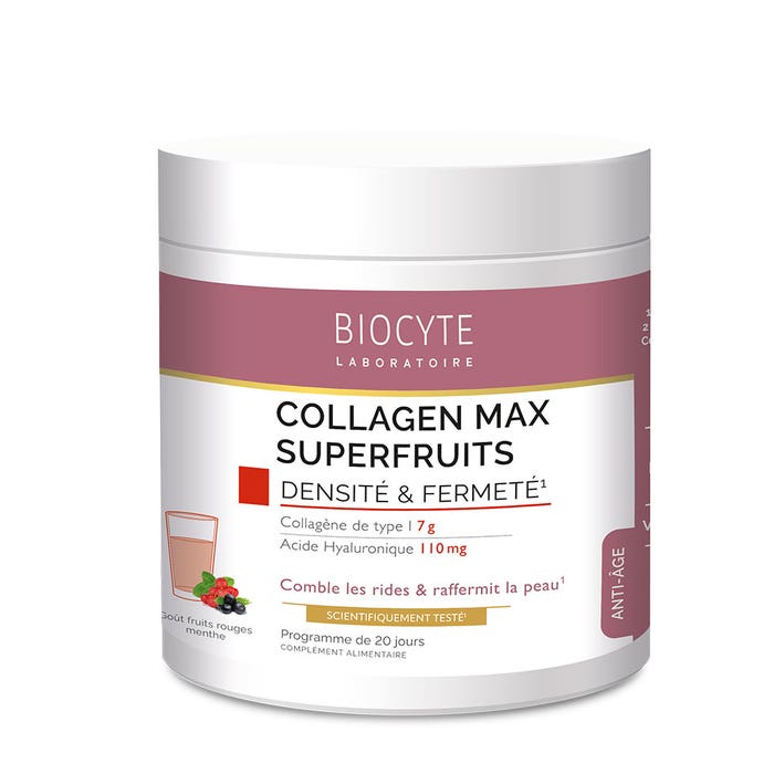 Biocyte Anti-âge Collagen Max Superfruits Red Berries and Mint Flavor 260g