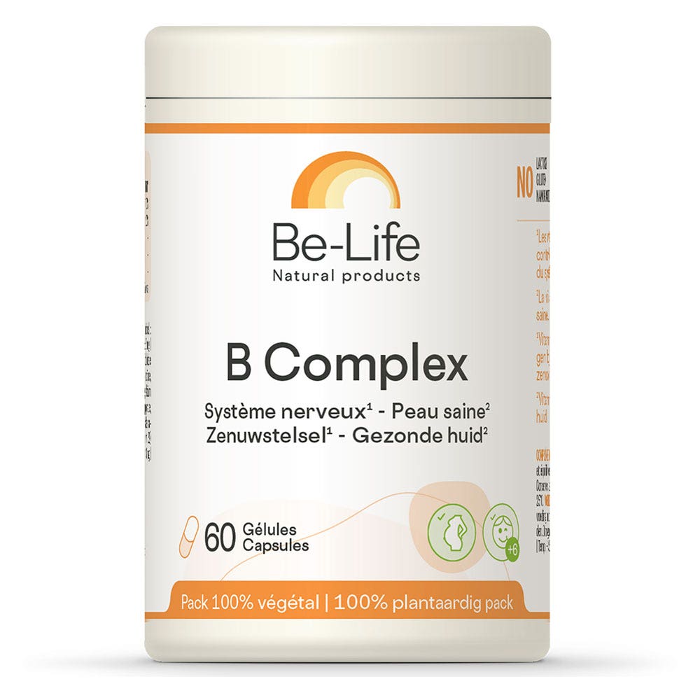 Be-Life B complex Nervous System - Healthy Skin 60 gelules