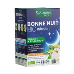 Santarome Bonne Nuit Herbal Teas Sleep and Relaxation Organic Orange flavour 20 Sachets