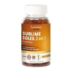 Santarome Sublime Sun 2in1 Self-tanner and Suncare Preparer Autobronzant et Préparateur Solaire 30 Gummies
