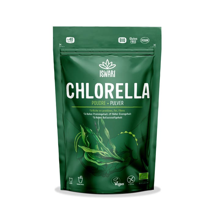 Chlorella powder Bioes 125g Super Aliment Pur Iswari