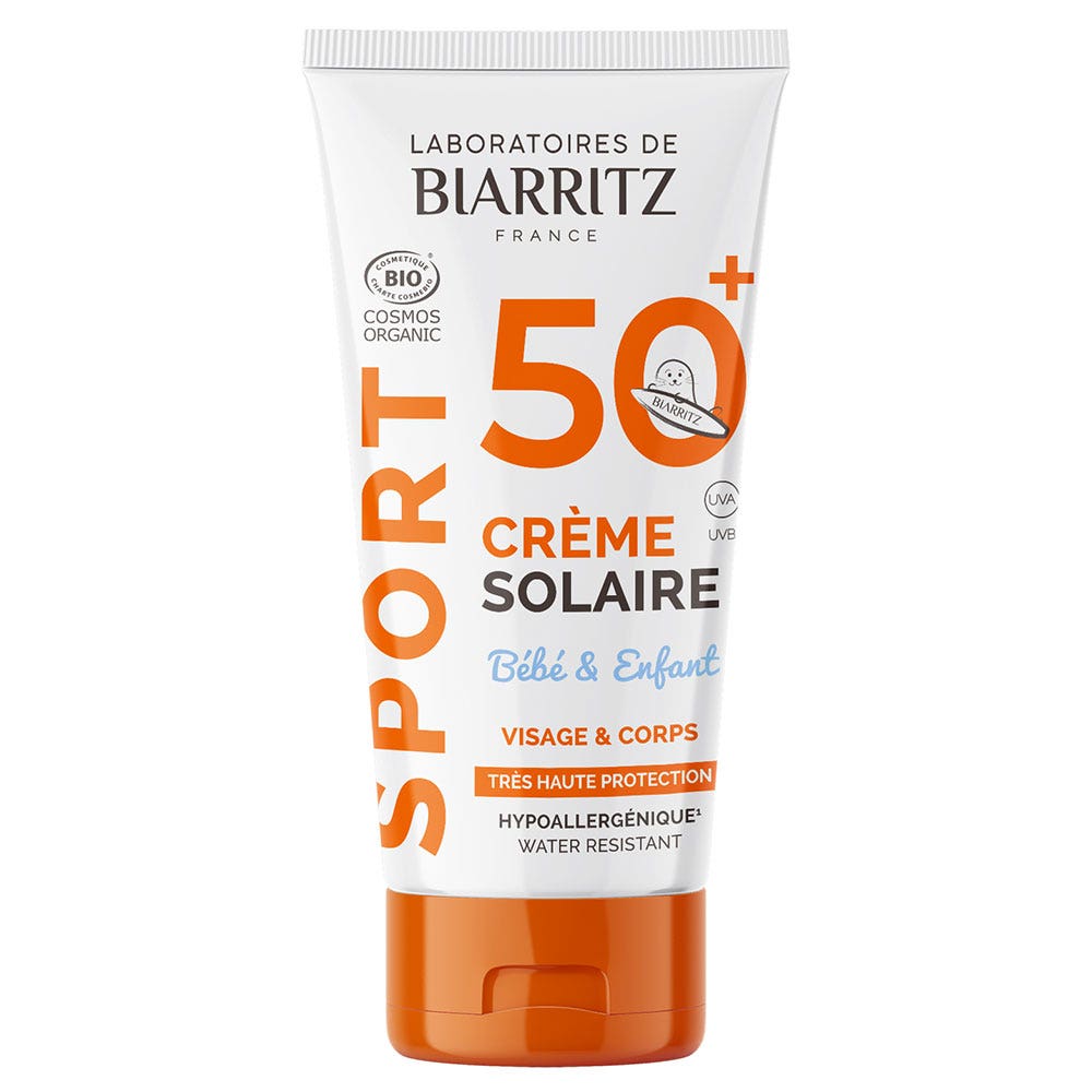 Laboratoires De Biarritz Soins Sport Suncare Cream Baby &amp; Children SPF50+ Bio 50ml Sports care Face &amp; Body Laboratoires De Biarritz? Suncare Cream Baby &amp; Children SPF50+ Bio Face &amp; Body 50ml