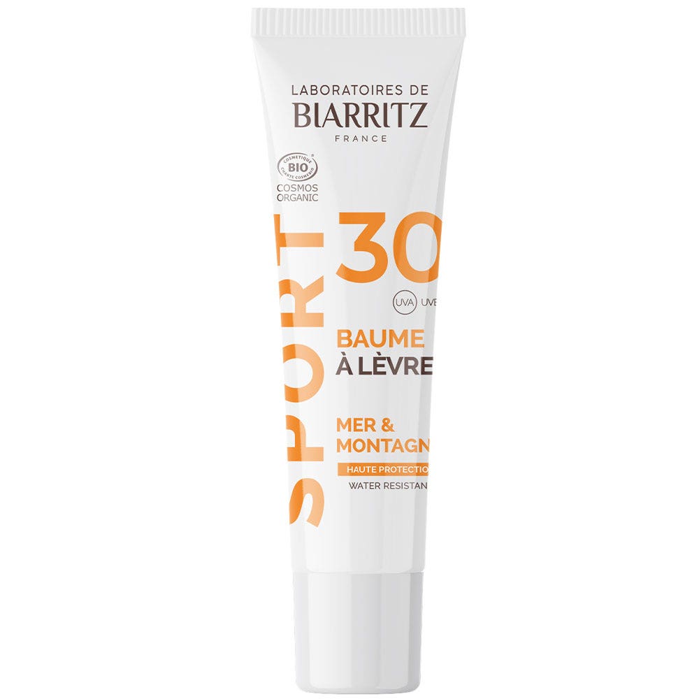 Laboratoires De Biarritz Sport care Organic Lip Balm SPF30 Sea & Mountains 15ml