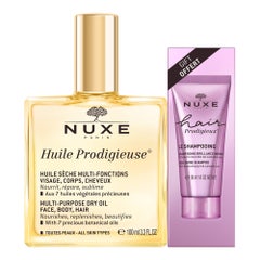 Nuxe Prodigieux® Multi-Function Dry Oil 100ml + Hair Prodigieux® Shampoo 30ml