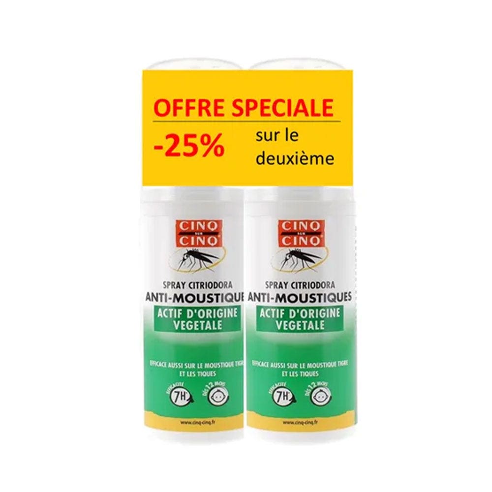 Cinq Sur Cinq Citriodora Anti-Mosquito Spray Citriodora 2x100ml