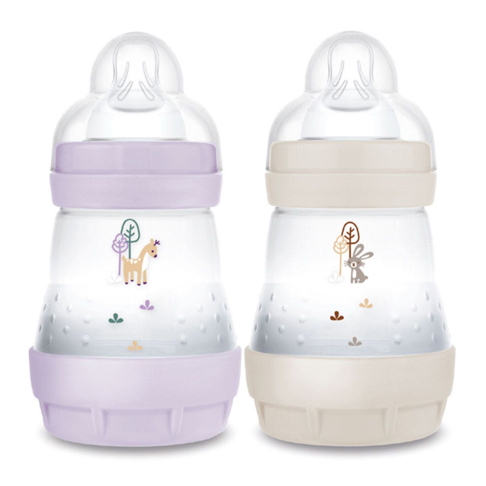 Mam Easy Start Anti-Colic Debit 1 Anti-colic Feeding Bottles X2 0 To 6 Months Débit 1 0 à 6 Mois 160 ml