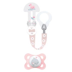 Mam Kit Soother + Soother Clip 0-6 Months 2 à 6 Mois x2