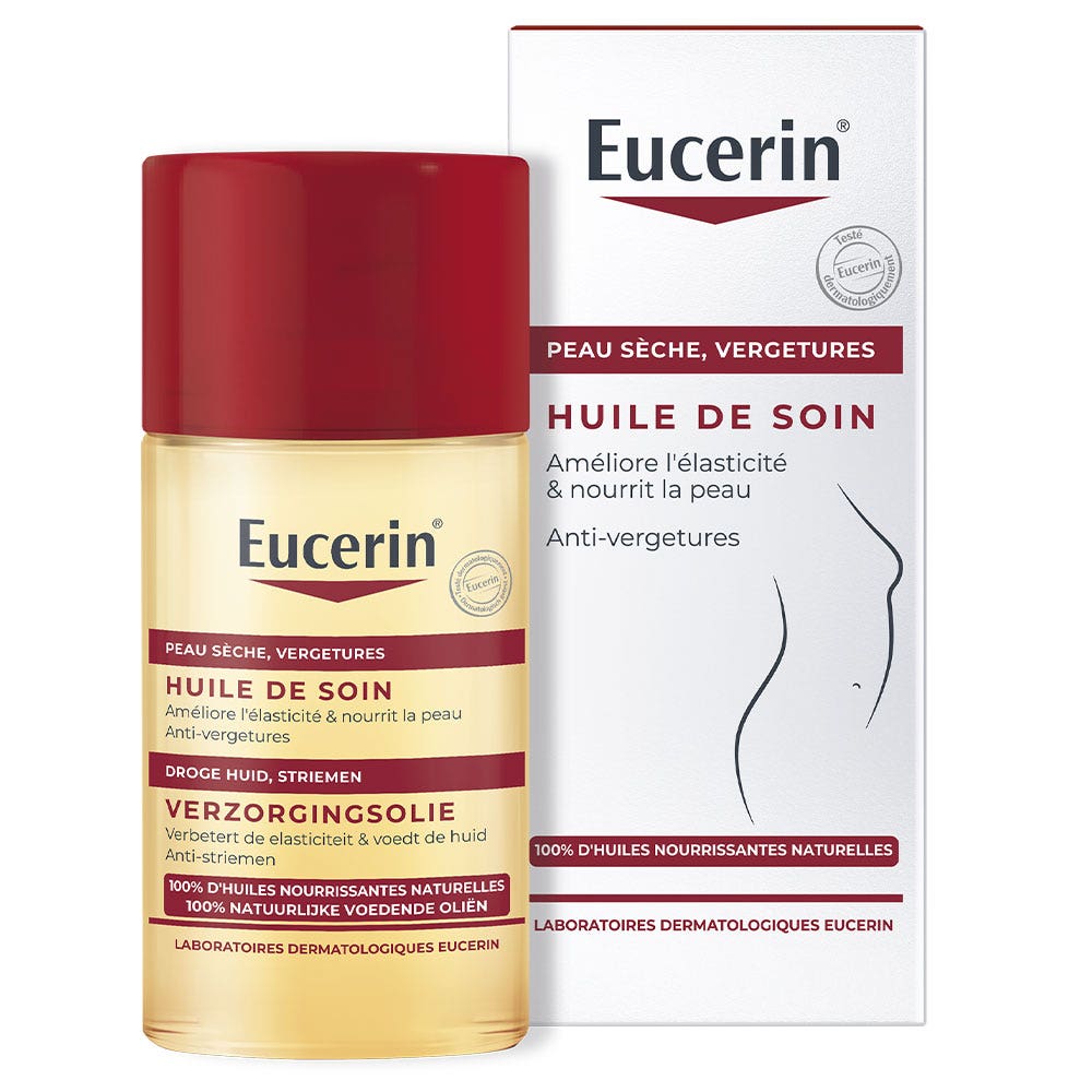 Eucerin Oil Care Sensitive Skin Stretch Marks Vergetures Peaux Sèches 125ml Easypara