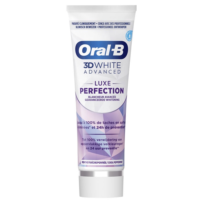 Oral-B 3D White Advanced 3D White Perfection Toothpaste Luxe Blancheur avancée 75ml