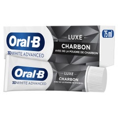Oral-B 3D White Advanced Luxe Charcoal Toothpaste 75ml