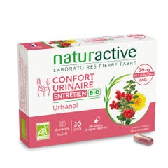 Naturactive Naturactive Urisanol Confort urinaire entretien Bio 30 Gélules♦Urisanol Confort urinaire entretien Bio 30 capsules