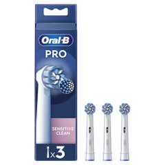 Oral-B Sensitive Clean Brush Heads For Electric Toothbrush x3