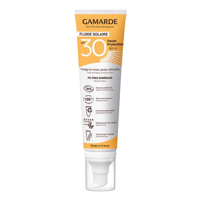 Solaire Bio Fluid SPF30 – Leichter Sonnenschutz Für Gesicht & Körper