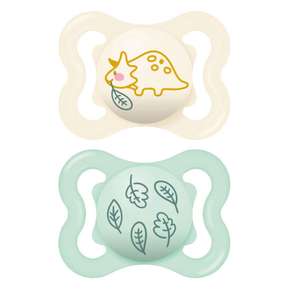 Mam Suprême Suprême Silicone Symmetric Pacifiers 2-6 months x2