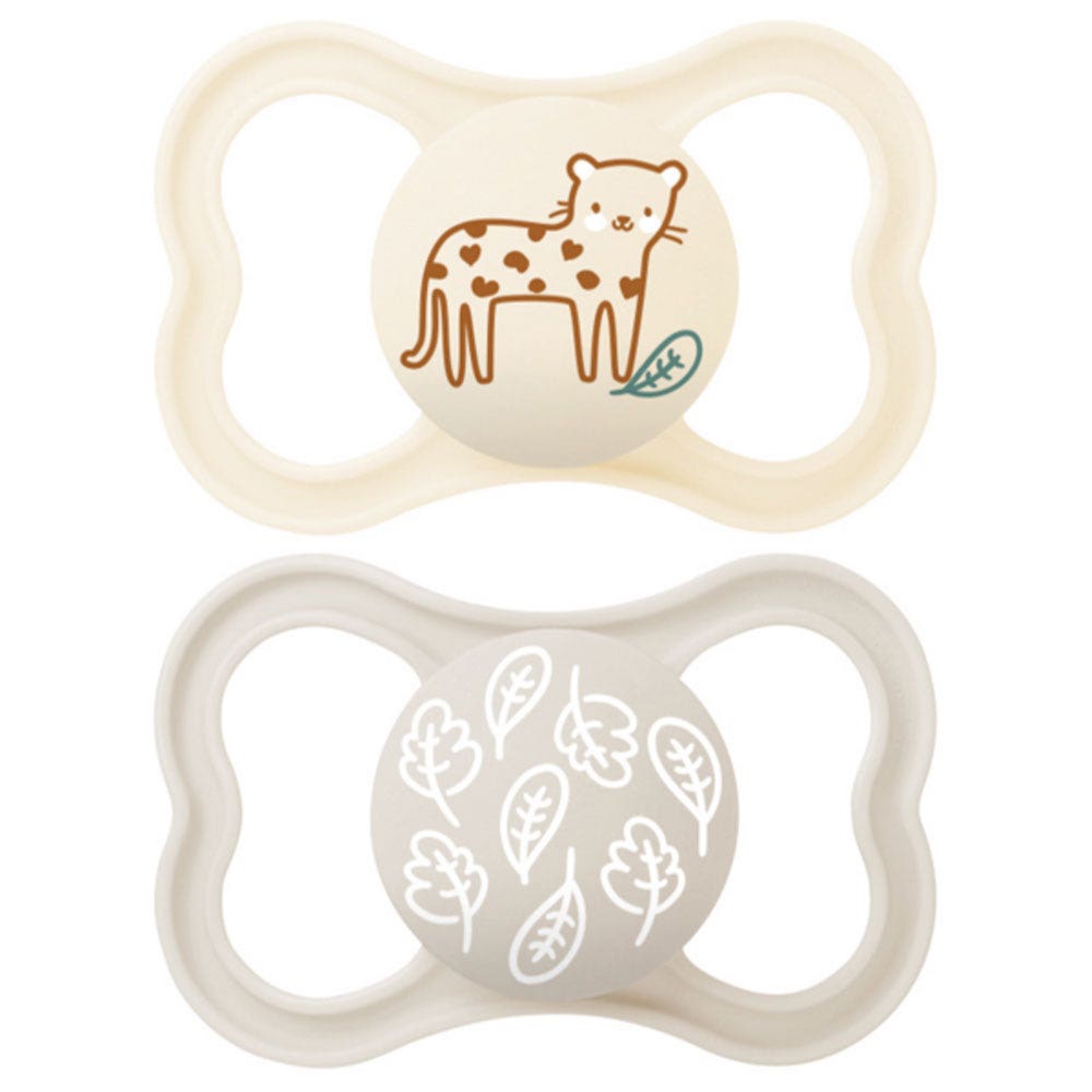 Mam Suprême Suprême Silicone Symmetric Pacifiers 6 months and Plus x2