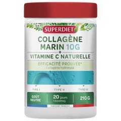 Superdiet Marine Collagen 10g + Natural Vitamin C Neutre taste 210g