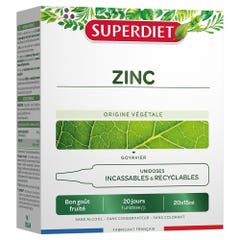 Superdiet Zinc Origine Végétale 20x15ml