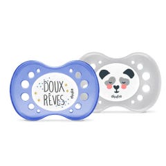 Dodie Anatomical Silicone Night Soothers 18 Months and Plus x2