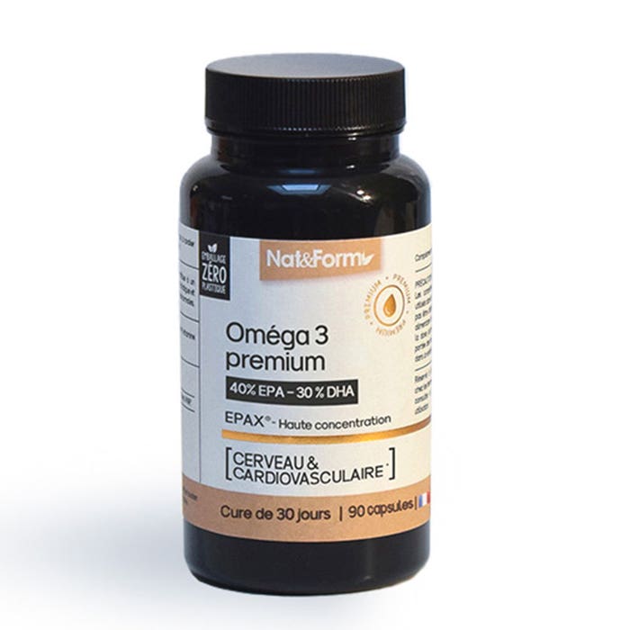 Nat&Form Premium Omegas 3 Brain & Cardiovascular 90 capsules