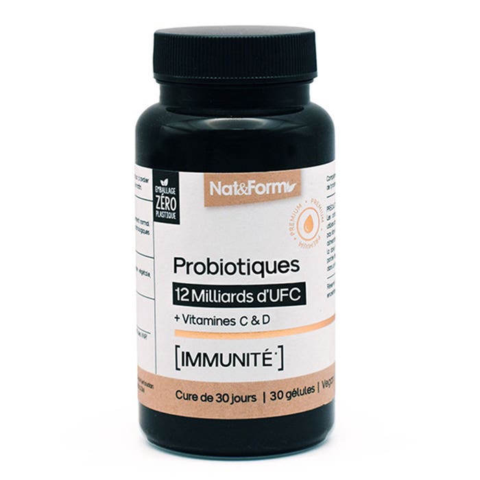 Nat&Form Probiotics 12 billion CFUs Immunity 30 capsules