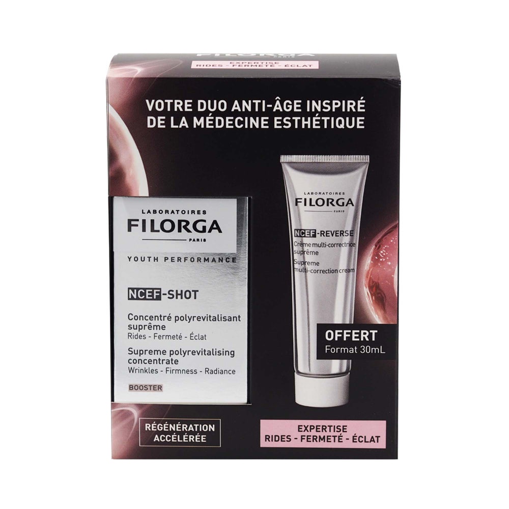 Filorga NCEF-Shot Duo Concentrated Serum 15ml + Multi-corrective Cream 30ml