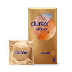 Durex Nude XL Condoms Skin to Skin x8
