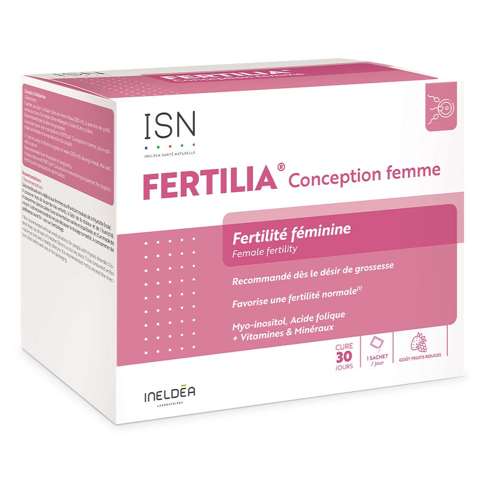 Ineldea Santé Naturelle Fertilia® Woman conception Female fertility 30 sachets