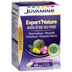Juvamine Expert'Nature Liver Well-being 60 tablets