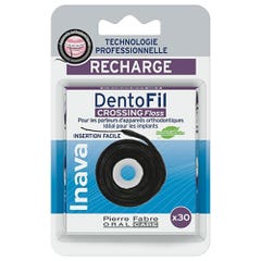 Inava Dentofil Dental Floss Refill Crossing Floss For Ortho or implant devices x30
