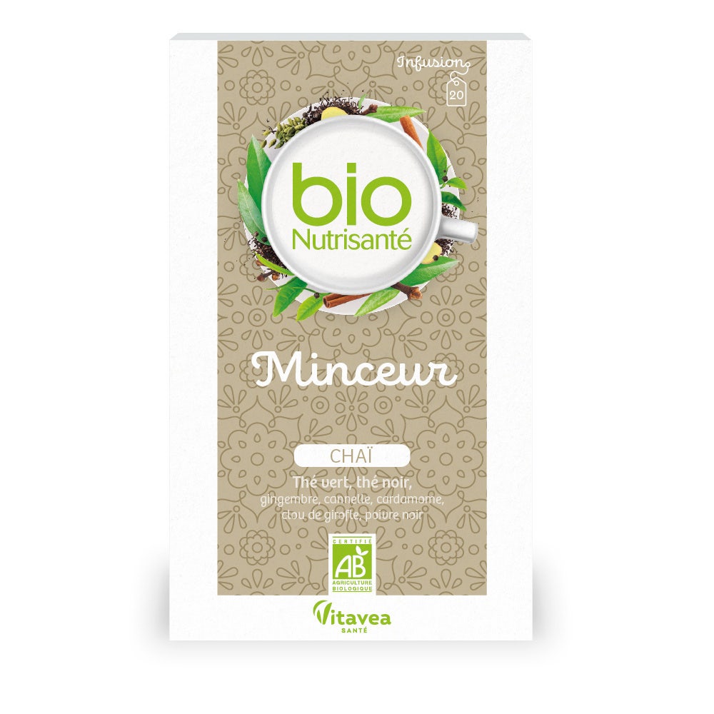 Vitavea Santé BioNutrisanté Organic Chaï Slimming Herbal Teas 20 teabags 20 sachets