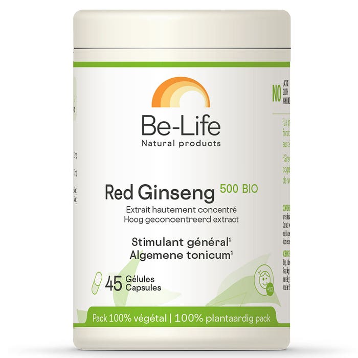 Be-Life Organic Red Ginseng 500 45 Capsules
