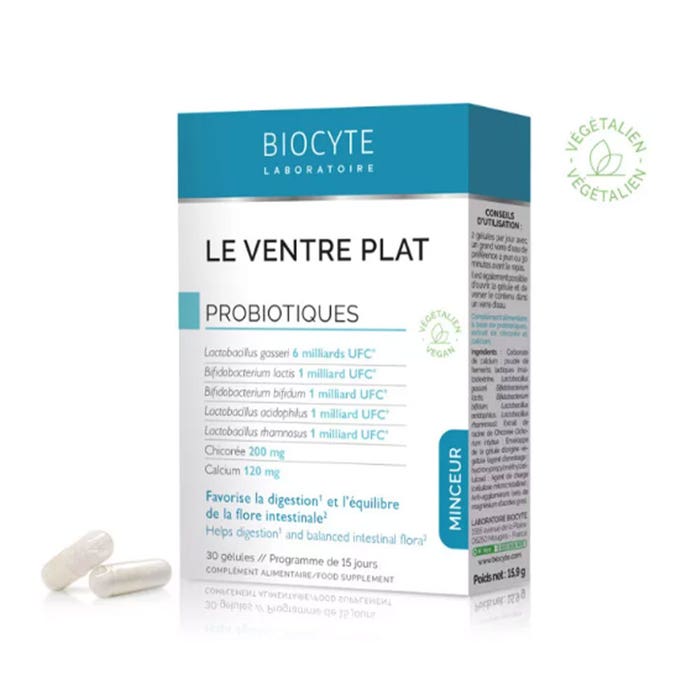 Biocyte Slimming Le Ventre Plat Probiotiques 30 capsules